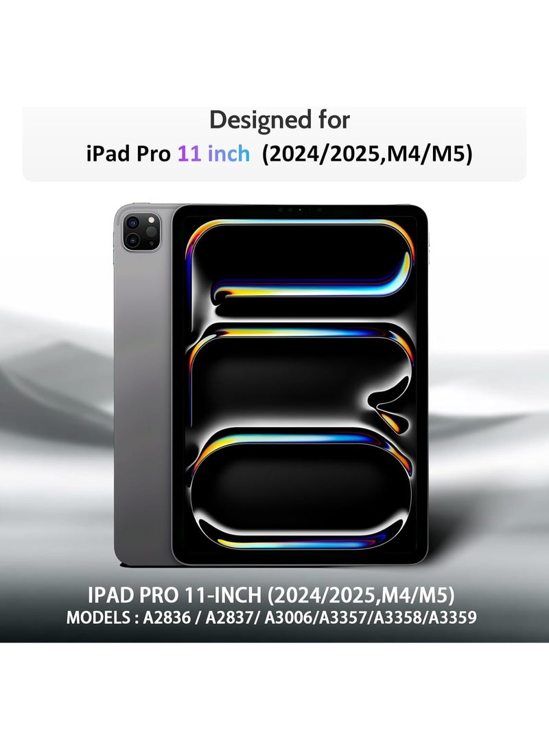 Magnetic Privacy Screen Protector for iPad Pro 11 Inch M4/M5 [2024/2025 6/5th Gen], Removable Anti Blue Light Glare Spy Private Filter, High Sensitive Bubble-Free Black Security Screen - Image 2